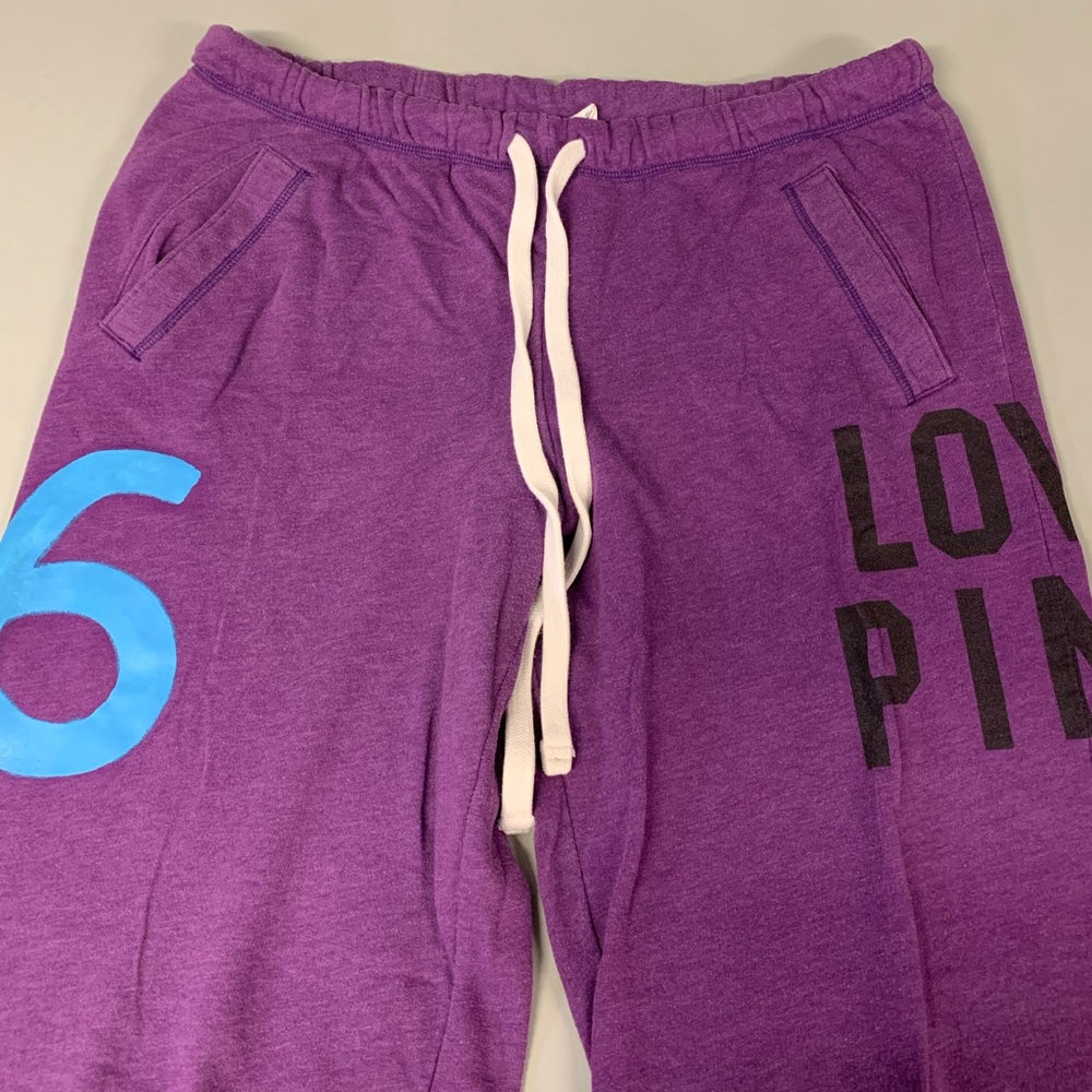 Purple PINK Boyfriend Sweatpants.